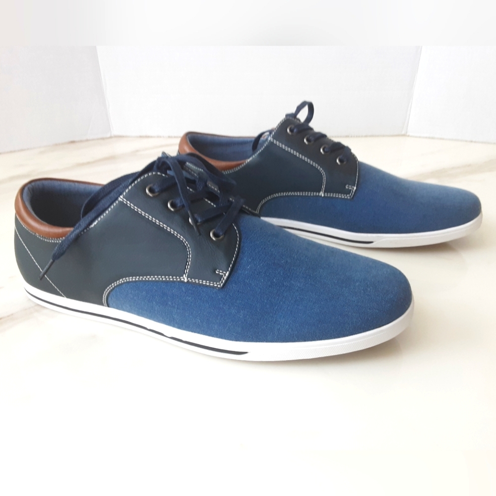 BRUNO MARC Rivera Oxford-Inspired Textile upper Sneakers Lace Up Sz 12